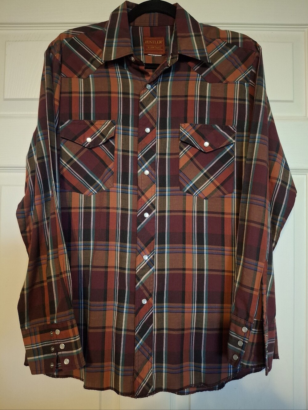 RUSTLER Men's Western Pearl Snap Shirt